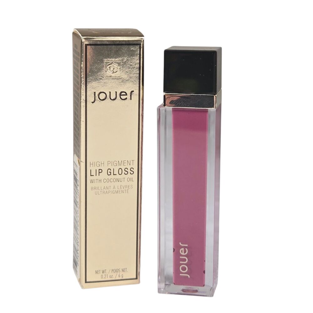 Jouer High Pigment Lip Gloss w/ Coconut Oil Madison 0.21 oz Cool Berry Plum NIB